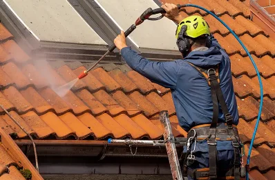 Démoussage et hydrofuge de toiture à Belz